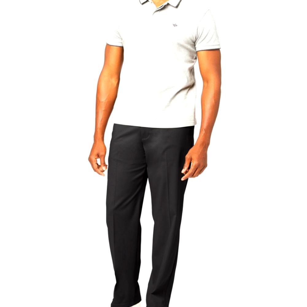 Classic fit black khakis